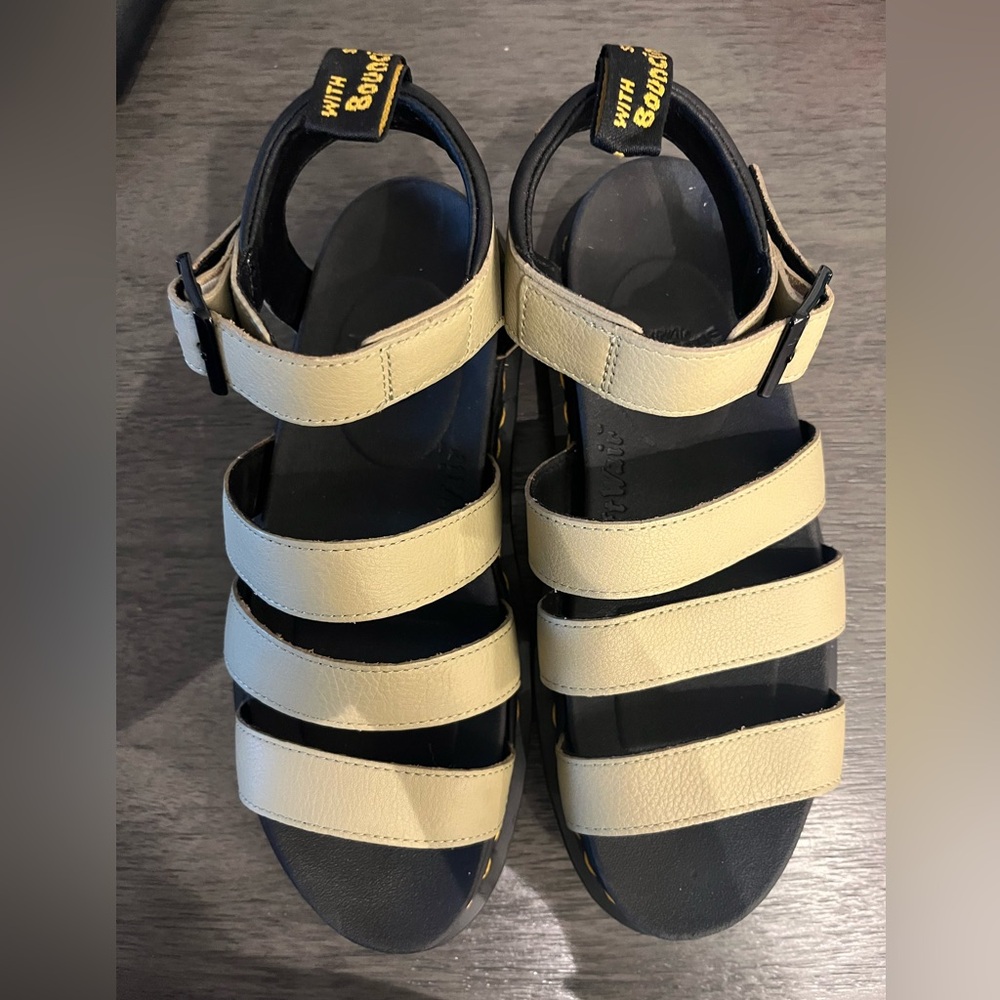 Green Doc Marten Sandals